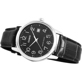 Casio MTP-V002L-1B Leder 40 mm ZEGAREK MĘSKI CASIO MTP-V002L-1BUDF