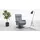 sit&more TV-Sessel Triple Seven Xtra large Federkern 86 x 111 x 86 cm grau mit Kopfteil- & Drehfunktion