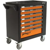 ENDERS Holmwerk® Werkstattwagen Profi leer 7 Schubladen, Seitentür, orange Montagewagen Werkzeugwagen