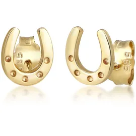 ELLI PREMIUM Ohrstecker Hufeisen Gelbgold 585 onesize