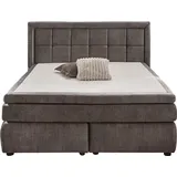 Jockenhöfer Gruppe Boxspringbett Sophia, inklusive 9cm Kaltschaumtopper, 7-Zonen-TTFK-Matratze grau