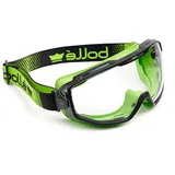 bollé SAFETY UNIVERSAL GOGGLE Klare / Grün / Luftdichte Vollsichtbrillen UNIVGN11W