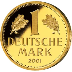 Die einzige deutsche Goldmark 2001 – Prägezeichen unserer Wahl!