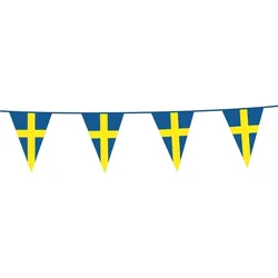 Schweden Wimpelkette 10m