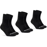 GripGrab Lightweight SL Radsocken 3er Pack Schwarz 38-41