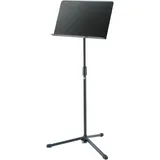 K&M 11922 Orchesternotenpult Schwarz - Notenständer bis 125 cm stufenlos ausziehbar - mit Stahlplatte,
