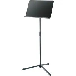 K&M 11922 Orchesternotenpult Schwarz - Notenständer bis 125 cm stufenlos ausziehbar - mit Stahlplatte,