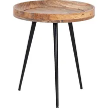 byLIVING Ava rund Holz / schwarz 38 x 40 x 38 cm