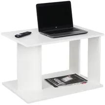 Ricoo Couchtisch WM093-WM Weiß 60 x 40 x 44,5 cm