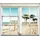 Queence Wandsticker Surfs up Strand, Wandsticker, Wandbild, selbstklebend, Strand beige