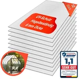 Gewächshausplatten 10 Stück 6mm Doppelsteg Polycarbonat Platten Hohlkammerplatten Stegplatten 1000g/qm UV-Beständig
