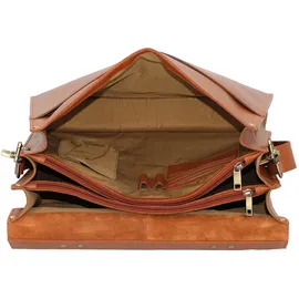 Burkely Vintage Dean Aktentasche Leder 38 cm braun