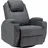 Thanaddo Massagesessel 360° drehbar Stoff 92 x 109 x 92 cm Grau mit Liegefunktion