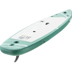 Gymrex Stand Up Paddleboard - aufblasbar - 125 kg - grün - Doppelkammer - 329 x 78 x 38.5 cm