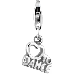 Nenalina Love to Dance Wording Herz 925 Silber OneSize Damen 