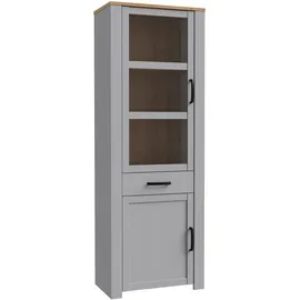 Forte Highboard Bohol 71,7 x 205,4 x 42 cm Grau / Mehrfarbig