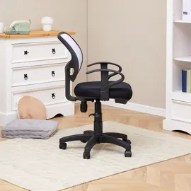 Idimex Kinderdrehstuhl Textil Schwarz