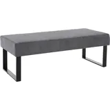 Home Affaire Sitzbank »Oliver«, Breite 140cm, mit Metallgestell, grau