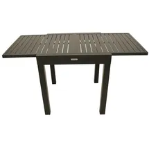 FRG Balkon-Ausziehtisch 70/140 x 70 x 75 cm Dunkelgrau