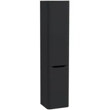 Vitra Integra Round Hochschrank 40 x 37 x 180 cm Graphit Glas/Metall/MDF