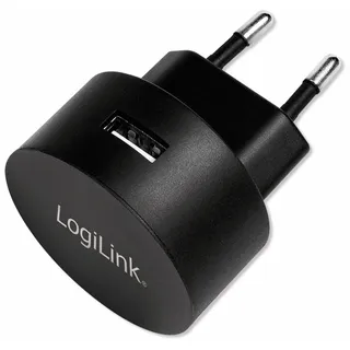 Logilink USB Steckdosenadapter 1x USB-A schwarz