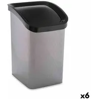 Berilo Papierkorb Berilo D093-2 Dunkelgrau Kunststoff 23 L Neigung