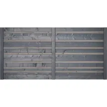 BM Massivholz Sichtschutzelement 180 x 90 cm Basaltgrau Holz