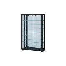 Möbel Kraft Hängevitrine ¦ schwarz ¦ Maße (cm): B: 59 H: 91,3 T: 18.0