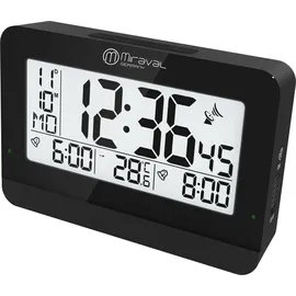 Miraval digitaler Funkwecker schwarz