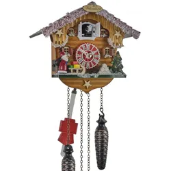 Trenkle -Kuckucksuhr Quarz Laufwerk Musik Weihnachtsuhr 21cm- W2025 QM