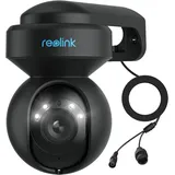 Reolink 5MP PTZ Überwachungskamera Aussen, 3X Optischer Zoom, 2,4/5GHz WLAN