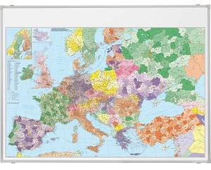 FRANKEN Europakarte Metall, beschichtet