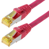 Helos Patchkabel, S/FTP, RJ-45/RJ-45, 0.25m, pink (118129)