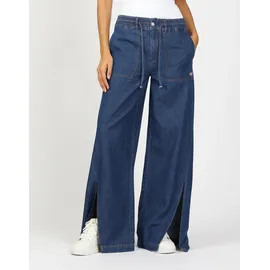 Gang Weite Jeans 94PAIGE WIDE mit eingesetztem Seitenstreifen blau 28