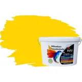 RyFo Colors Silikonharz Fassadenfarbe Lotuseffekt Trend Kanariengelb 10l - bunte Fassadenfarbe, weitere Gelb Farbtöne und Größen erhältlich, Deckkraft Klasse 1