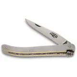 Forge de Laguiole Messer - 10 cm - Ghion Triple Platine Stahl Messing - Klinge 8 cm - Taschenmesser Messer handgefertigt Frankreich