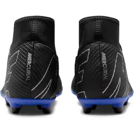 Nike Mercurial Superfly 9 Club Fg/Mg Fußballschuhe 040 - black/chrome-hyper royal 46