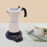 Elektrische Kaffeemaschine Espressokocher 6 Tassen Italia Mokka Kanne 300ml 480w