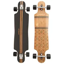 Apollo Longboard Nuku Hiva, Bambus Komplettboard, Twin-Tip Drop-Through Freeride Cruiser Board