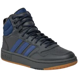 adidas Hoops 3.0 Mid Winterized Carbon / Dark Blue / Gum 45 1/3