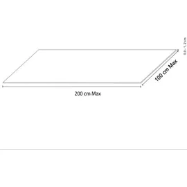 MIRLO Duschrückwand Nexo weiß 90x130cm