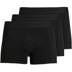 Trunk JACK & JONES „JACWAISTBAND TRUNKS 3 PACK NOOS“ Gr. XL, 3 St., schwarz (black) Herren Unterhosen