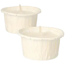 light.one® Teelichter 2,5 cm weiß