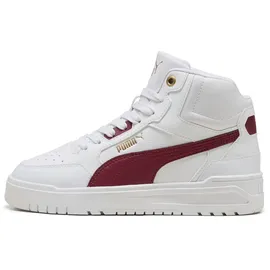 Puma Shuffle Downtown Mid Kinder Weiß/Rot/Gold 38