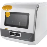 Mini Geschirrspüler, Tragbare Spülmaschine mit 3 Programme, Auto-Trocknung freistehender Tischgeschirrspüler, für Wohnungen, Camping, Wohnmobile und Schlafsäle