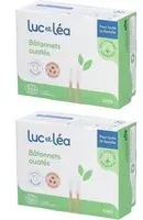 Luc et Lea Bâtonnets ouatés Tige Bambou 2x200 pc(s)