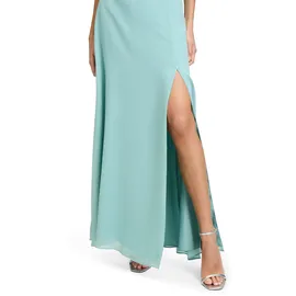 Vera Mont Abendkleid Wasserfallausschnitt Grün 34