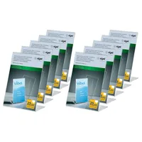 Sigel TA214 Tischaufsteller A6 schräg, 10 Stück, hochwertiges glasklares