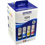 4 Epson Nachfülltinten C13T00P640 4-farbig 104