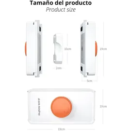 joybos Magnetischer Glasreiniger in Weiß